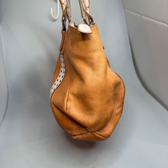 Bed Stu Tan Leather Tote with Studded Accents - Picture 14 of 16